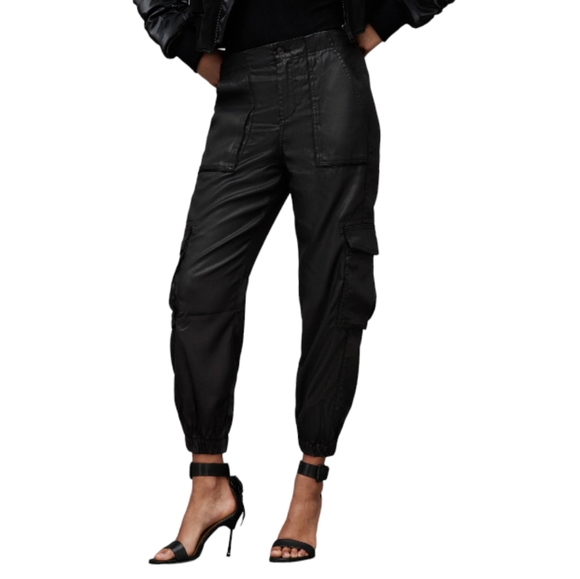 All Saints Pants - All Saints Frieda Coated Trouser Cargo Pants Size 10